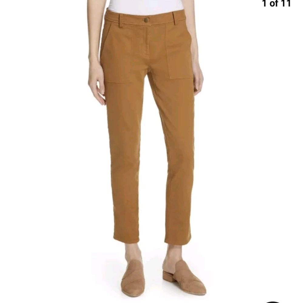 Eileen Fisher 99% Cotton Ankle Pants